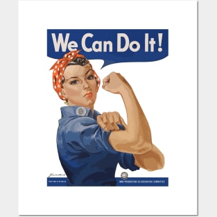 We can do it WW2 female worker poster Posters and Art